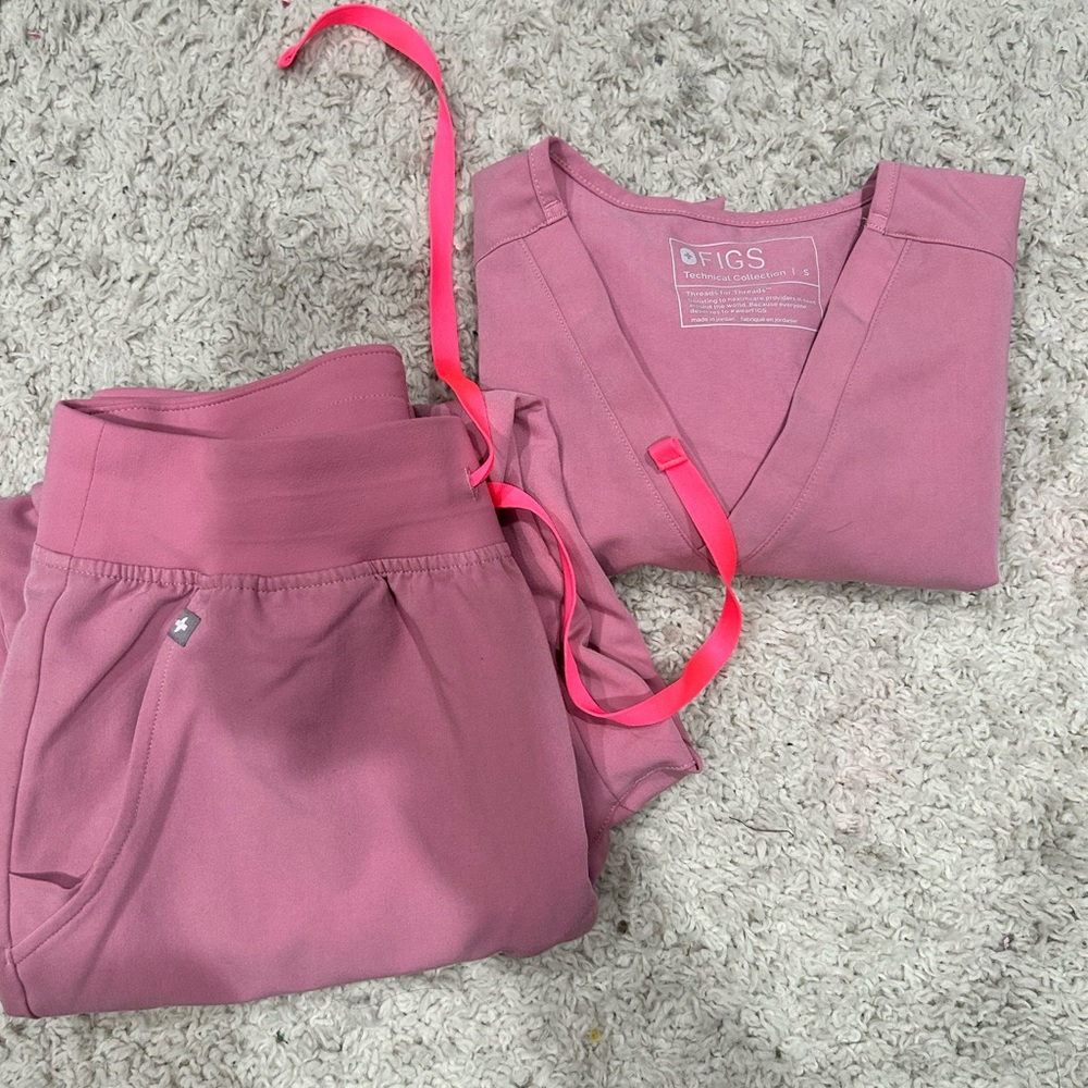 Figs Scrub High Waisted Joggers Set S/SP